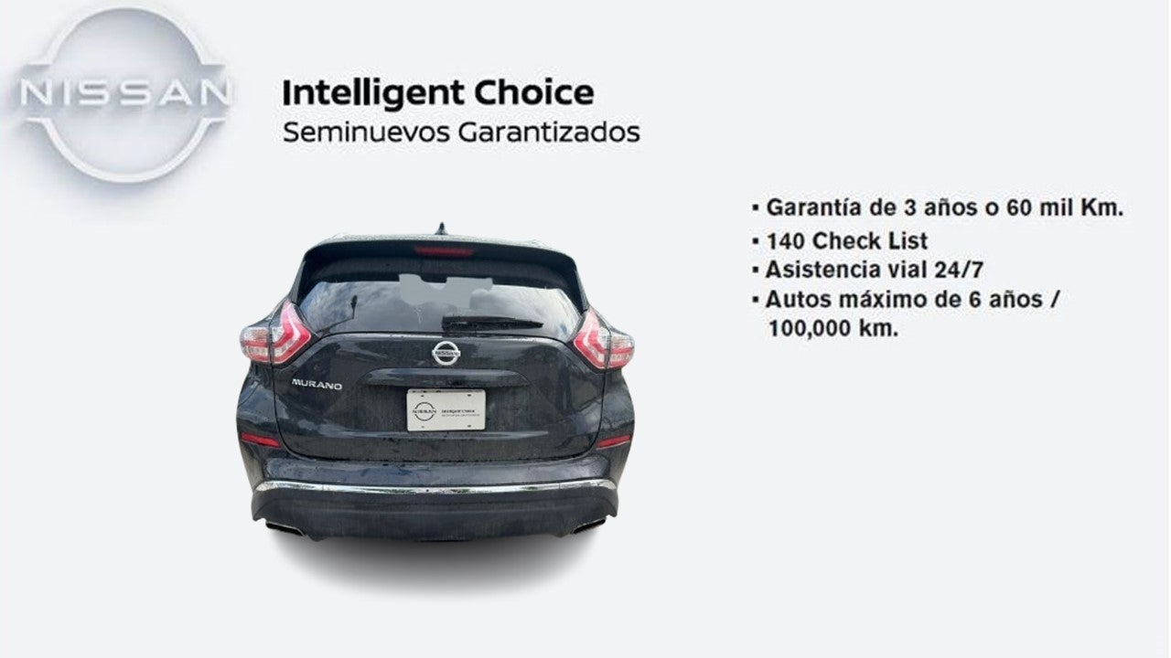 2019 Nissan Murano EXCLUSIVE, V6, 3.5L, 252 CP, 5 PUERTAS, AUT